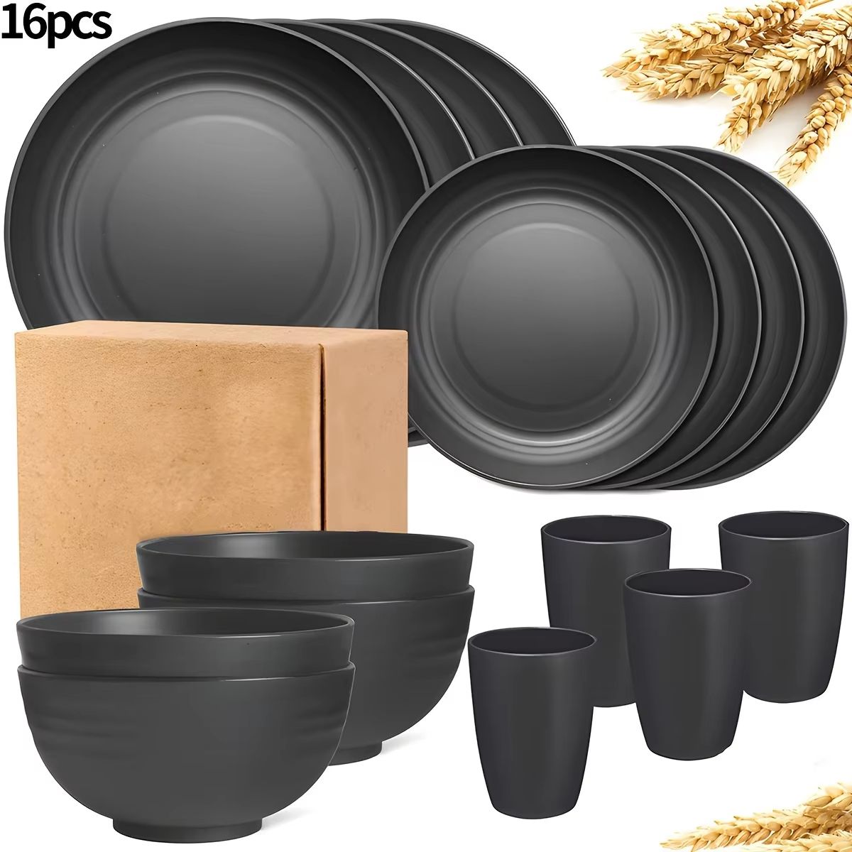 1632Piece Tableware Set  Plates Bowls  Cups For Home Camping Picnic  Family Gatherings 6