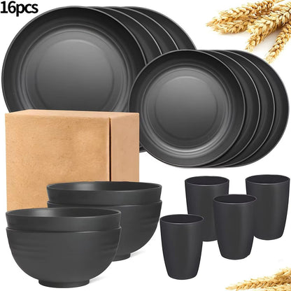 1632Piece Tableware Set  Plates Bowls  Cups For Home Camping Picnic  Family Gatherings 6