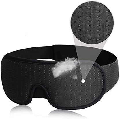 Soft Padded Sleep Eye Mask 3D Mask For Sleep Blockout Blindfold Fabric Cover Shade Eyepatch 6