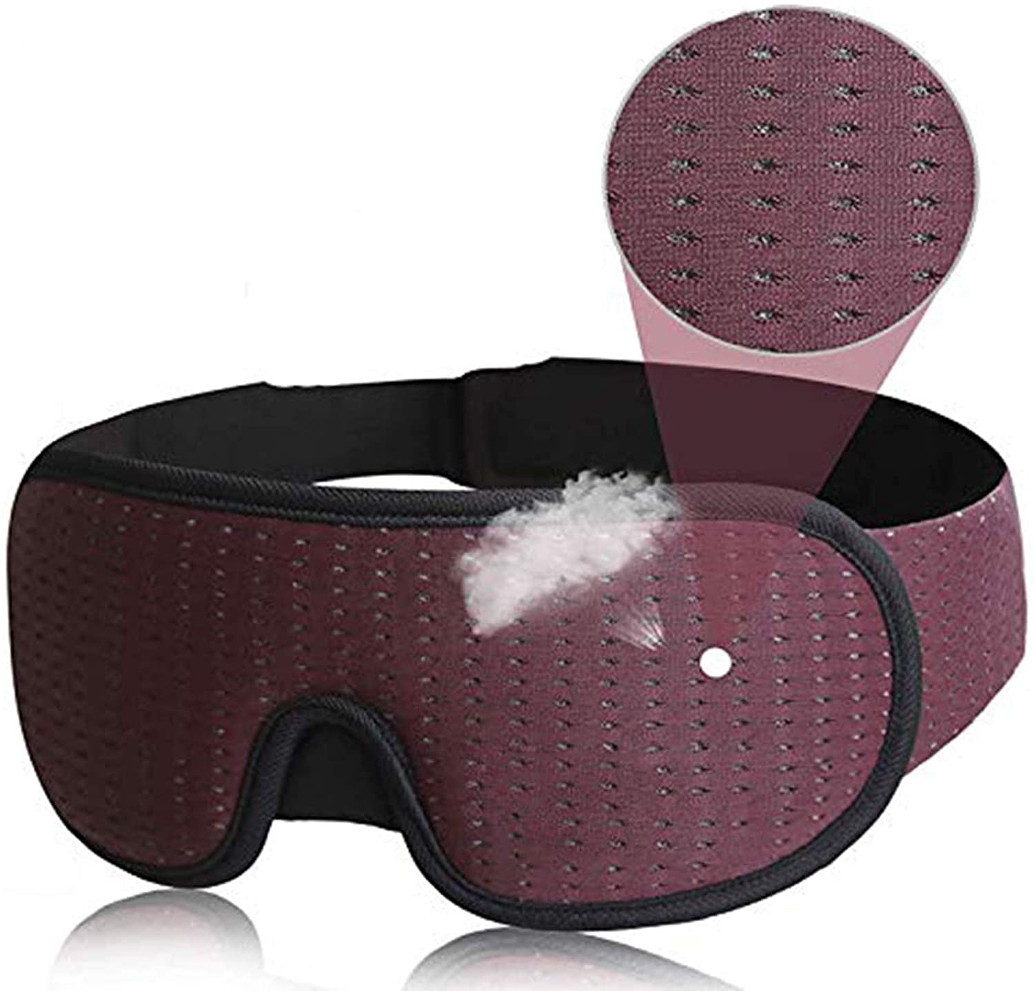 Soft Padded Sleep Eye Mask 3D Mask For Sleep Blockout Blindfold Fabric Cover Shade Eyepatch 7