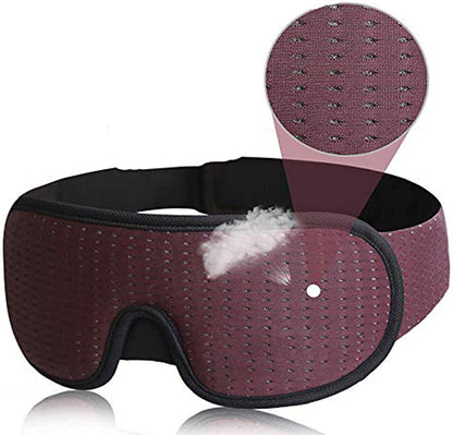 Soft Padded Sleep Eye Mask 3D Mask For Sleep Blockout Blindfold Fabric Cover Shade Eyepatch 7