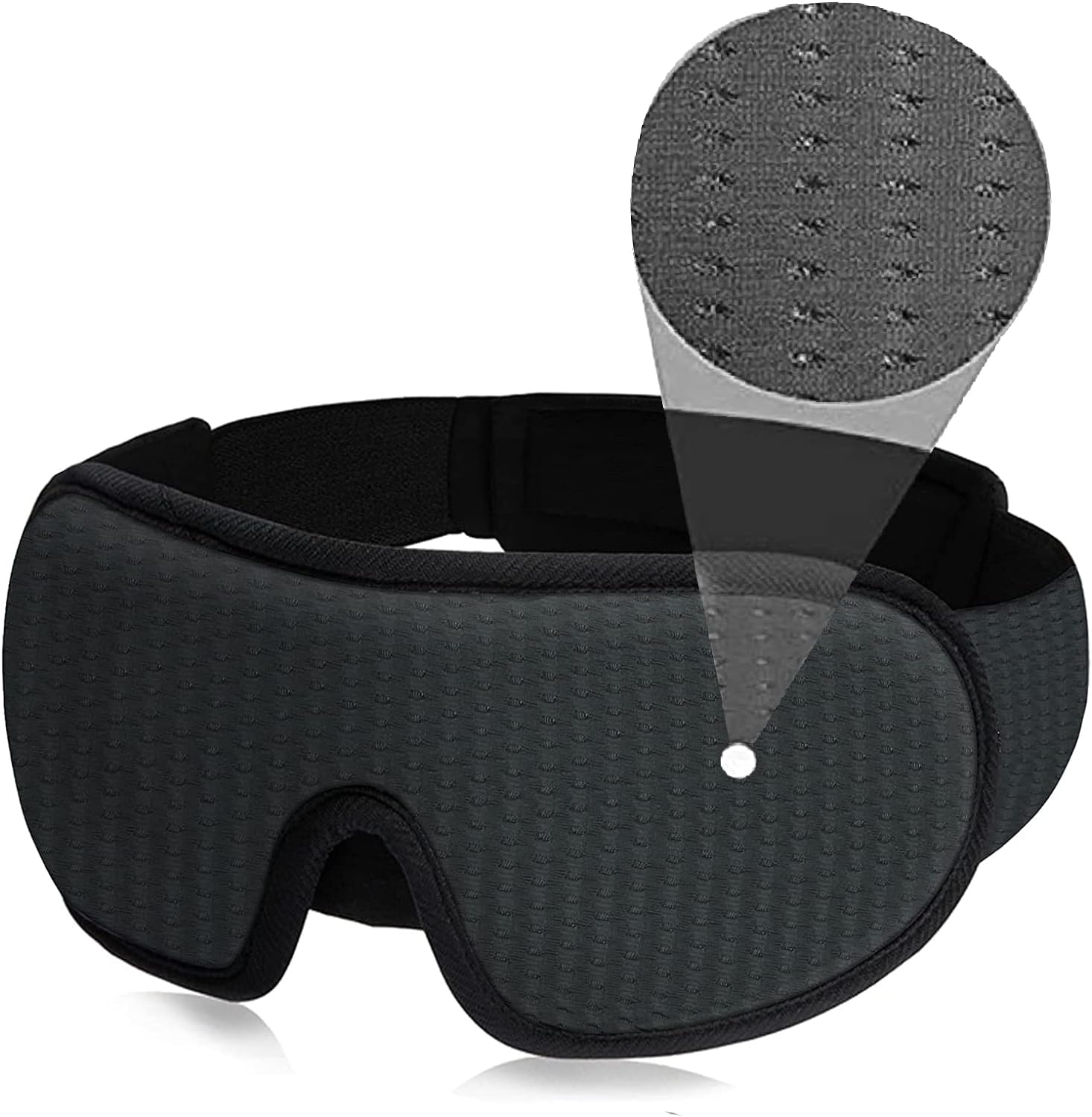 Soft Padded Sleep Eye Mask 3D Mask For Sleep Blockout Blindfold Fabric Cover Shade Eyepatch 11