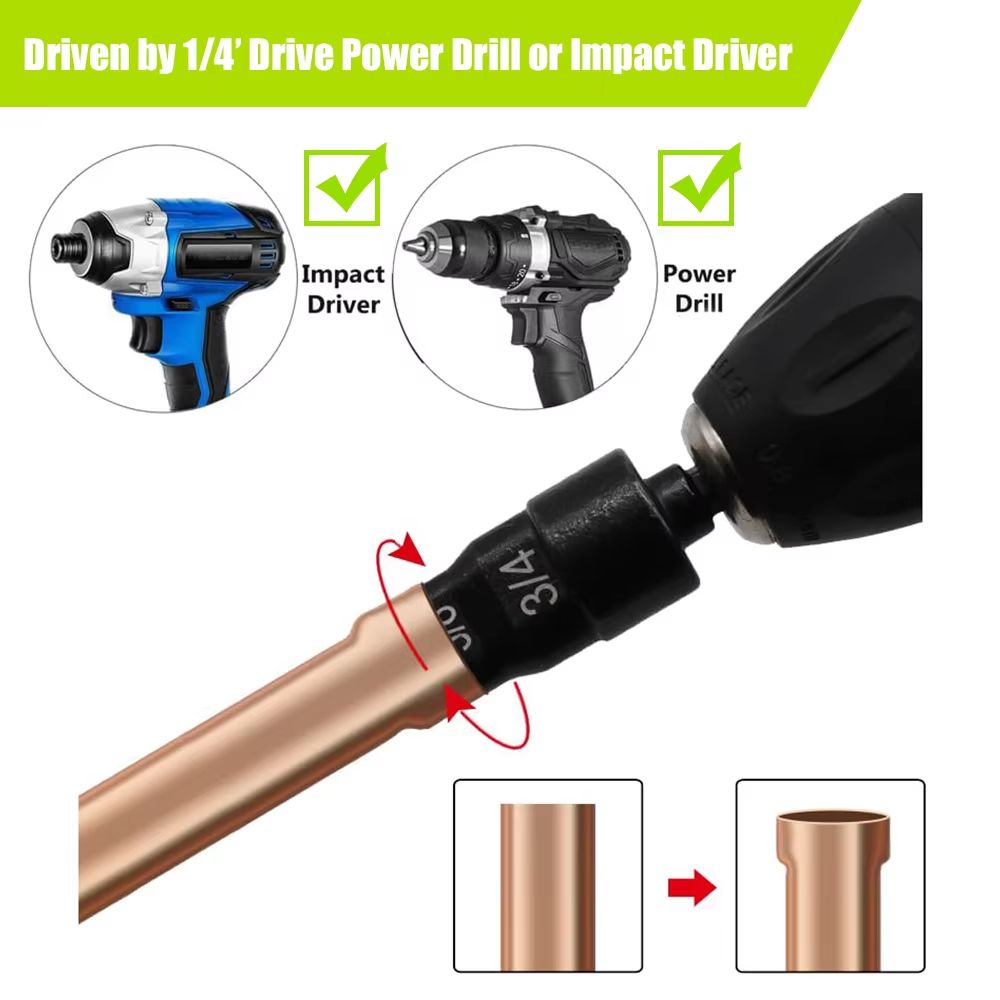 Handheld Copper Pipe Expander Tool For HVAC Line Expansion Swaging And Maintenance 3