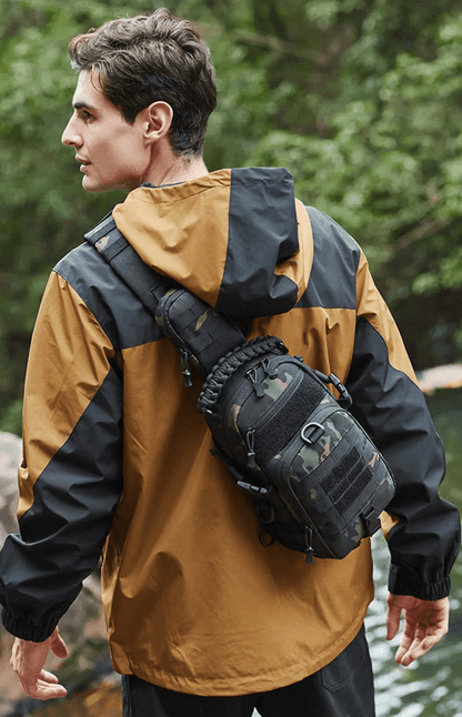 TrekGuard Tactical Chest Sling MOLLE Fanny Pack And Outdoor Shoulder Backpack 1