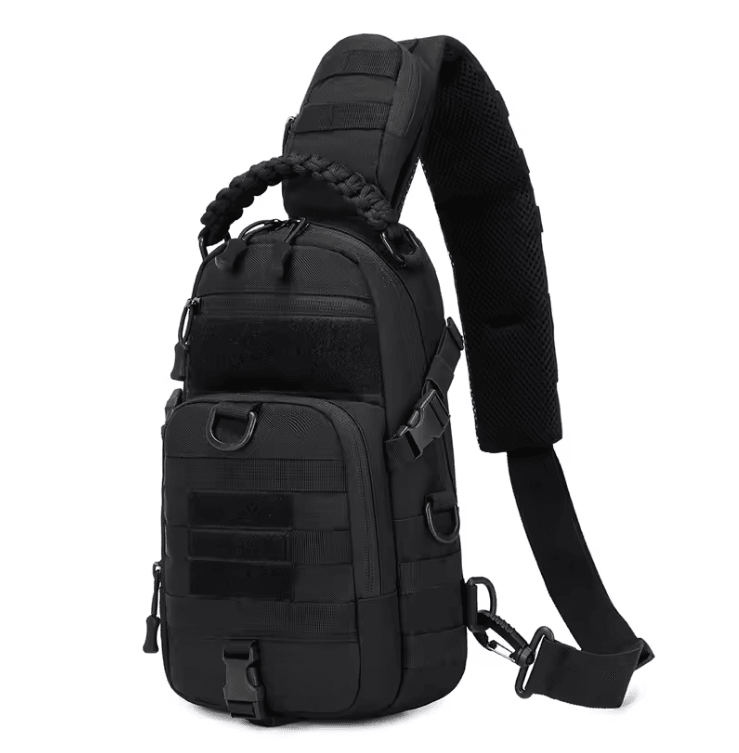 TrekGuard Tactical Chest Sling MOLLE Fanny Pack And Outdoor Shoulder Backpack 4