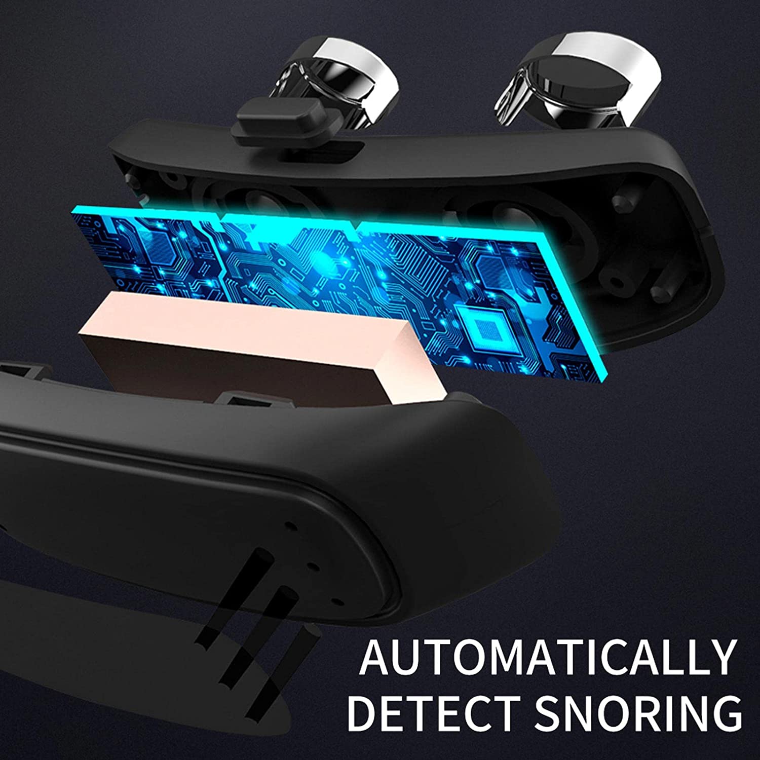 Portable Noise Reduction Muscle Stimulator Smart Anti Snoring Device Hanging Ear Stop Snore Home Ad 2