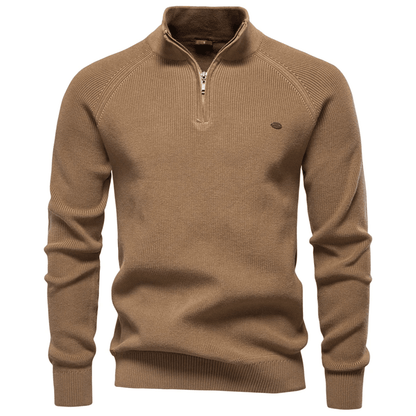 Mens High Collar Knitted Cardigan Zipper Sweater For Autumn And Winter 2