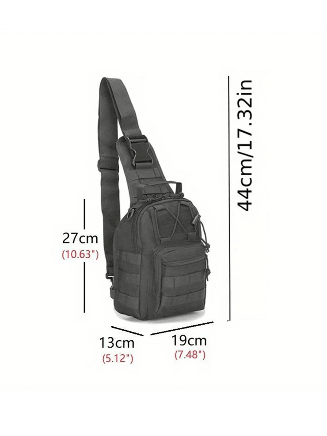 Tactical Sling Backpack Chest Bag For Hiking Hunting And Travel 2