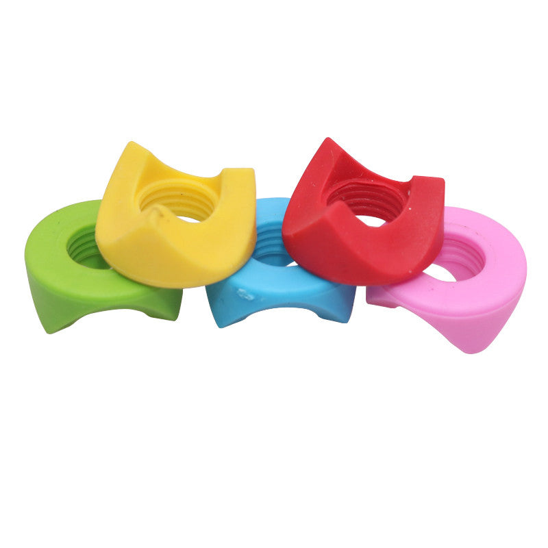 20 Pcs Silicone Pen Holder, Student Supplies, Writing Posture Correction Gel Pen Auxiliary Handle, Triangular Thread Pen
