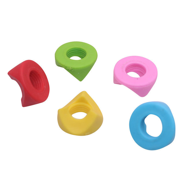 20 Pcs Silicone Pen Holder, Student Supplies, Writing Posture Correction Gel Pen Auxiliary Handle, Triangular Thread Pen