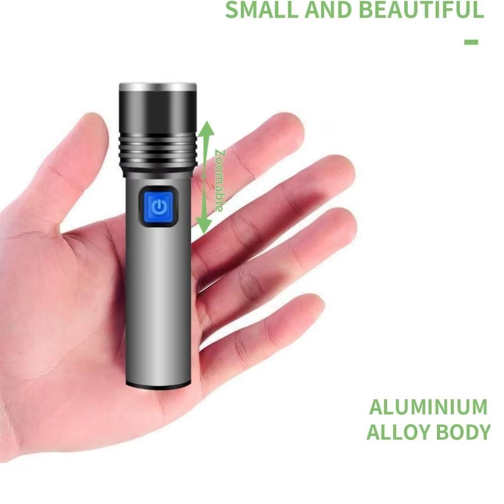USB Rechargeable 365nm UV Flashlight  Portable Aluminum Ultraviolet Light Torch And Black Light Pet 1