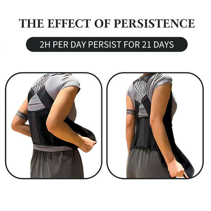 Adjustable Shoulder Support Magnetic Therapy Back Corrector Breathable Posture Correction Comfortab 4