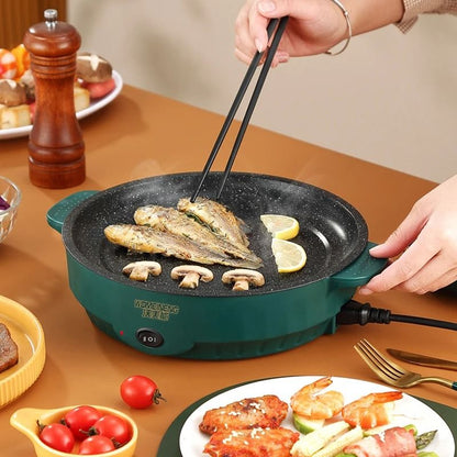 Nonstick Electric Multi Cooker Pan For Home Frying Steaming And Barbecue 3