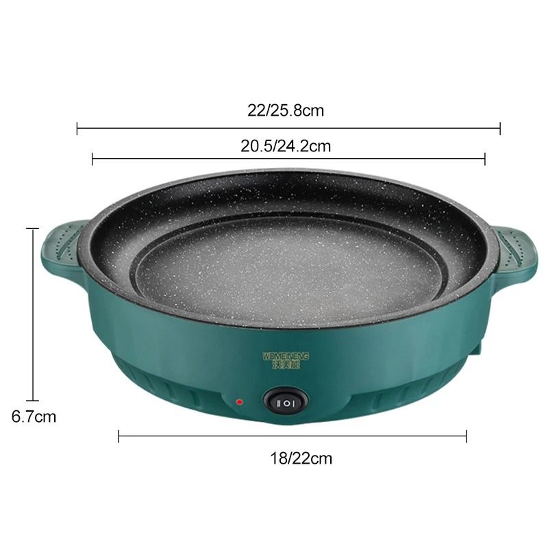 Nonstick Electric Multi Cooker Pan For Home Frying Steaming And Barbecue 4
