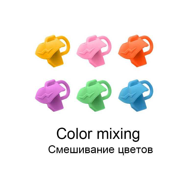 10 Pcs Silicone Three Finger Pen Grip Student Writing Posture Corrector, School Stationery Pen Holder