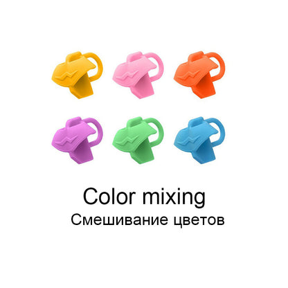 10 Pcs Silicone Three Finger Pen Grip Student Writing Posture Corrector, School Stationery Pen Holder