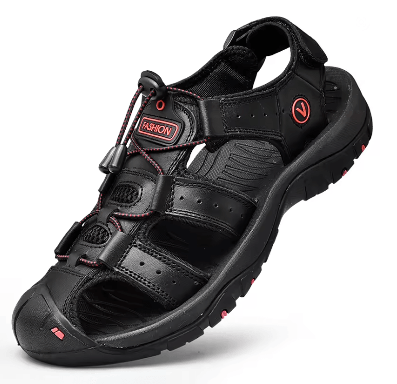 Mens Genuine Leather Sandals Casual Summer Outdoor Beach Shoes 4