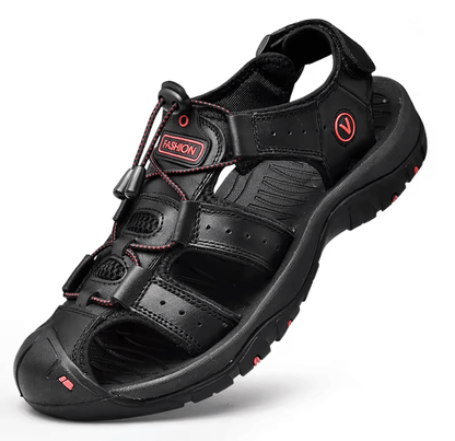 Mens Genuine Leather Sandals Casual Summer Outdoor Beach Shoes 4