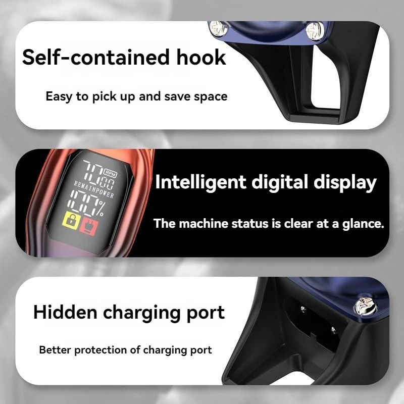 Rechargeable Stainless Steel Hair Clipper For Precise AtHome Grooming 3