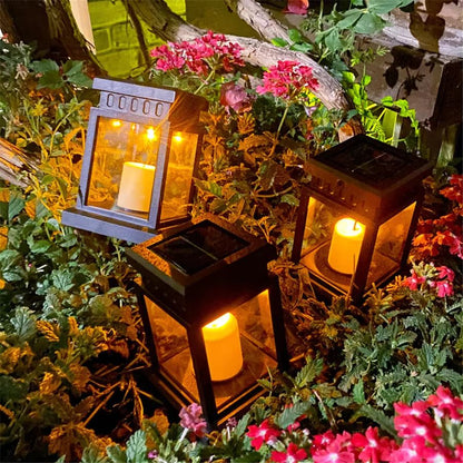 Solar Palace Lantern Outdoor Light – Elegant Solar Garden Decor for Lawn, Yard, Patio, and Pathway