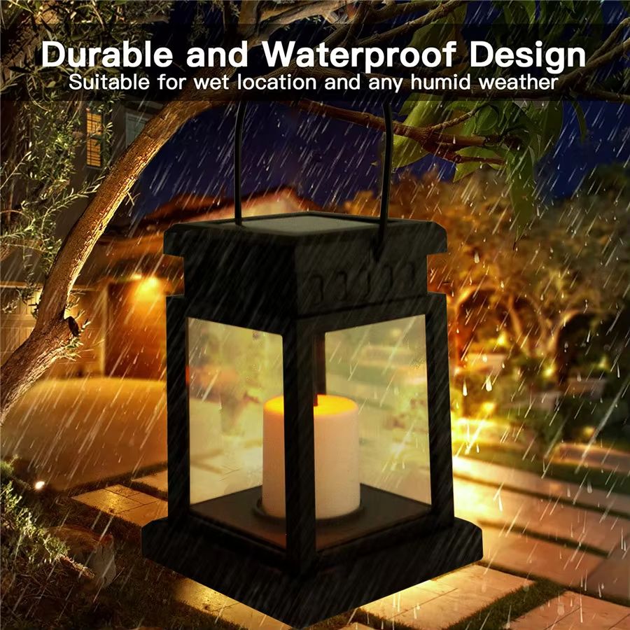 Solar Palace Lantern Outdoor Light  Elegant Solar Garden Decor For Lawn Yard Patio And Pathway 3