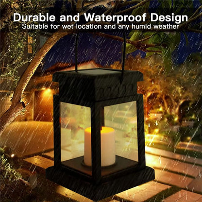 Solar Palace Lantern Outdoor Light  Elegant Solar Garden Decor For Lawn Yard Patio And Pathway 3