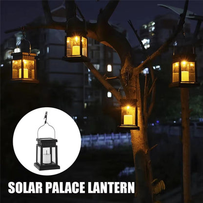 Solar Palace Lantern Outdoor Light  Elegant Solar Garden Decor For Lawn Yard Patio And Pathway 5