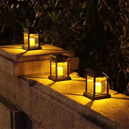 Solar Palace Lantern Outdoor Light  Elegant Solar Garden Decor For Lawn Yard Patio And Pathway 6