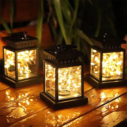Solar Palace Lantern Outdoor Light  Elegant Solar Garden Decor For Lawn Yard Patio And Pathway 7