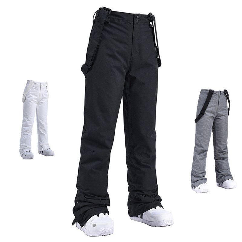 High Quality Skiing Pants Men Women, Waterproof Windproof Snowboard Trousers, Thick Warm Winter Suspender Pant Plus Size