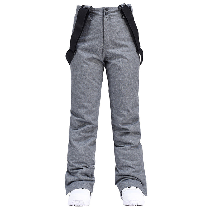 High Quality Skiing Pants Men Women Waterproof Windproof Snowboard Trousers Thick Warm Winter Suspe 6