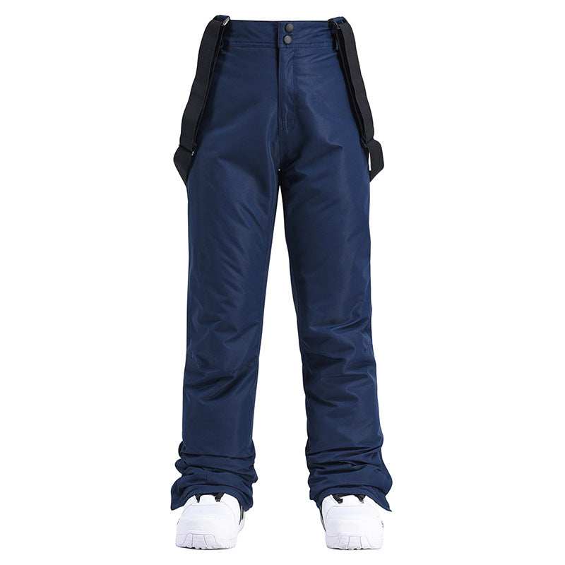 High Quality Skiing Pants Men Women Waterproof Windproof Snowboard Trousers Thick Warm Winter Suspe 7