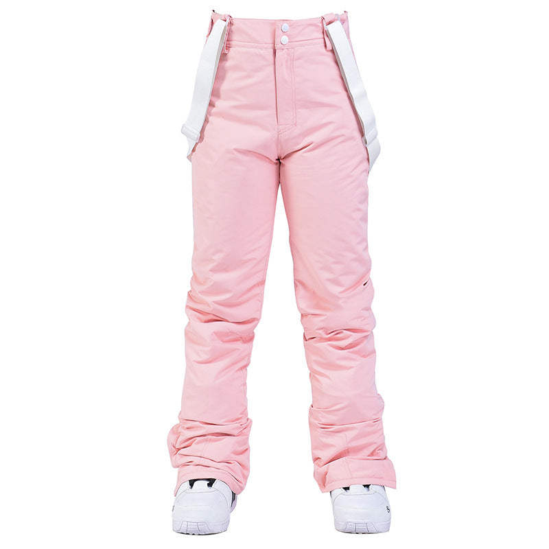 High Quality Skiing Pants Men Women Waterproof Windproof Snowboard Trousers Thick Warm Winter Suspe 8