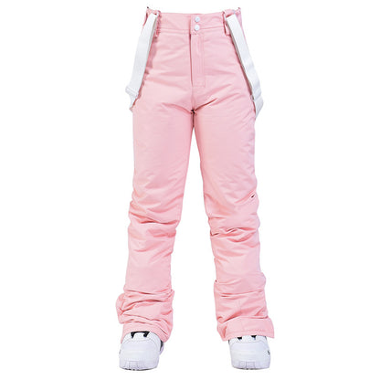 High Quality Skiing Pants Men Women Waterproof Windproof Snowboard Trousers Thick Warm Winter Suspe 8