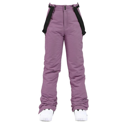 High Quality Skiing Pants Men Women Waterproof Windproof Snowboard Trousers Thick Warm Winter Suspe 11