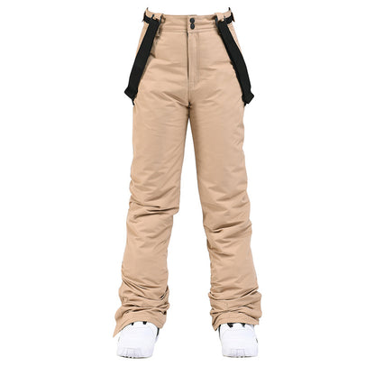 High Quality Skiing Pants Men Women Waterproof Windproof Snowboard Trousers Thick Warm Winter Suspe 12