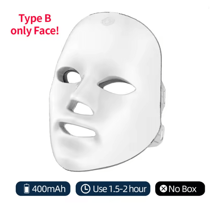 Wireless LED Face Mask With 7 Color Photon Therapy For Skin Rejuvenation 5