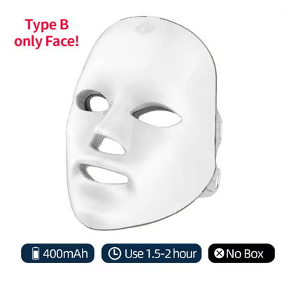 Wireless LED Face Mask With 7 Color Photon Therapy For Skin Rejuvenation 5
