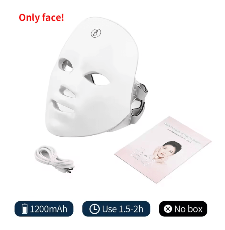 Wireless LED Face Mask With 7 Color Photon Therapy For Skin Rejuvenation 8