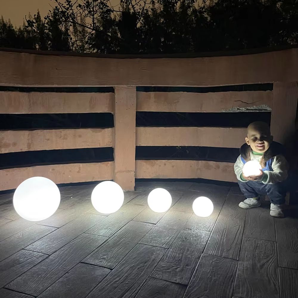 Rechargeable LED Glowing Ball Light – Color Changing RGB Night Light with Remote for Garden, Party, and Home Decor