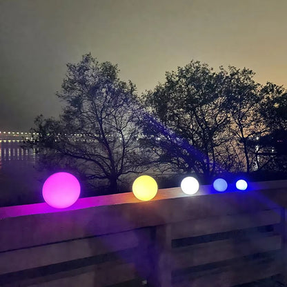 Rechargeable LED Glowing Ball Light  Color Changing RGB Night Light With Remote For Garden Party An 4
