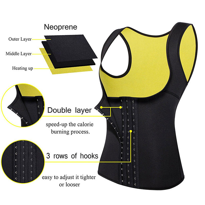 Cincher Shapewear Women Waist Trainer Corset Vest Body Shaper Slimming Belt Neoprene Sauna Tank Top 1