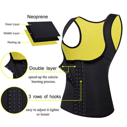 Cincher Shapewear Women Waist Trainer Corset Vest Body Shaper Slimming Belt Neoprene Sauna Tank Top 1