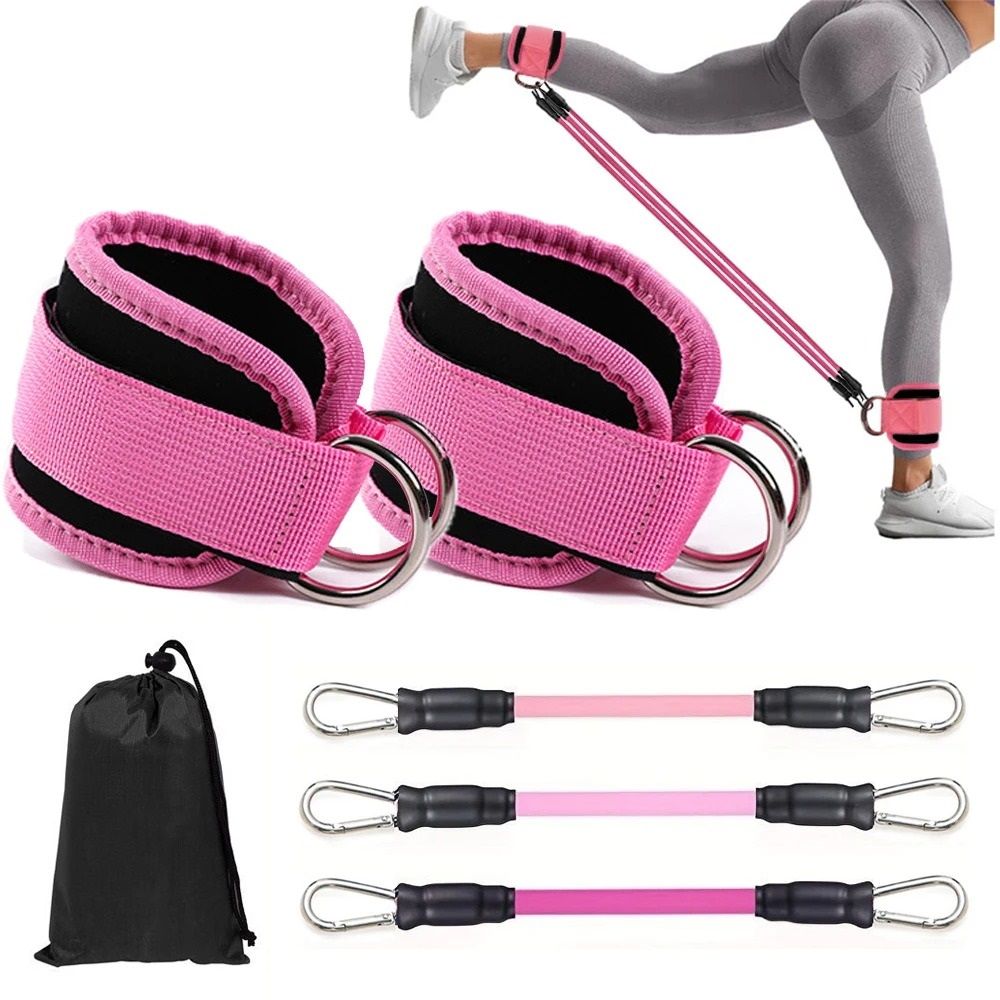 Ankle Straps Resistance Bands Set for Fitness and Workout Training