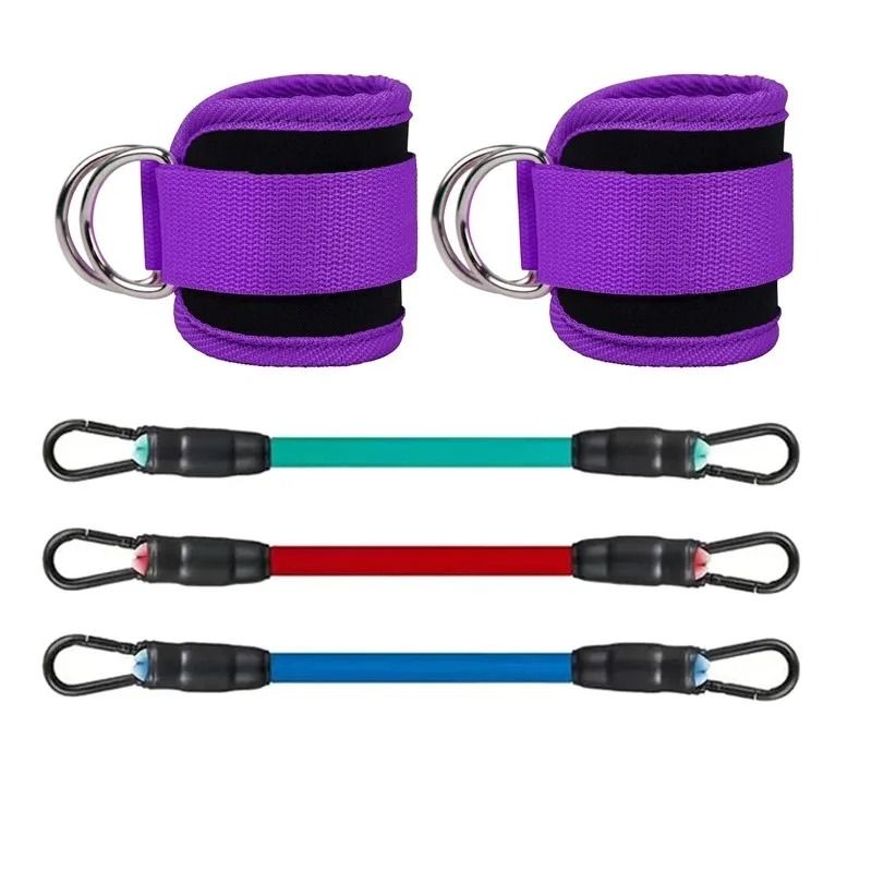 Ankle Straps Resistance Bands Set For Fitness And Workout Training 7