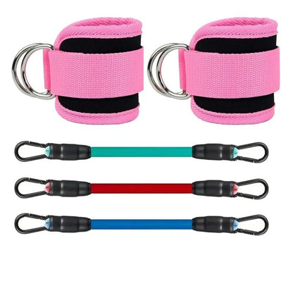 Ankle Straps Resistance Bands Set For Fitness And Workout Training 8