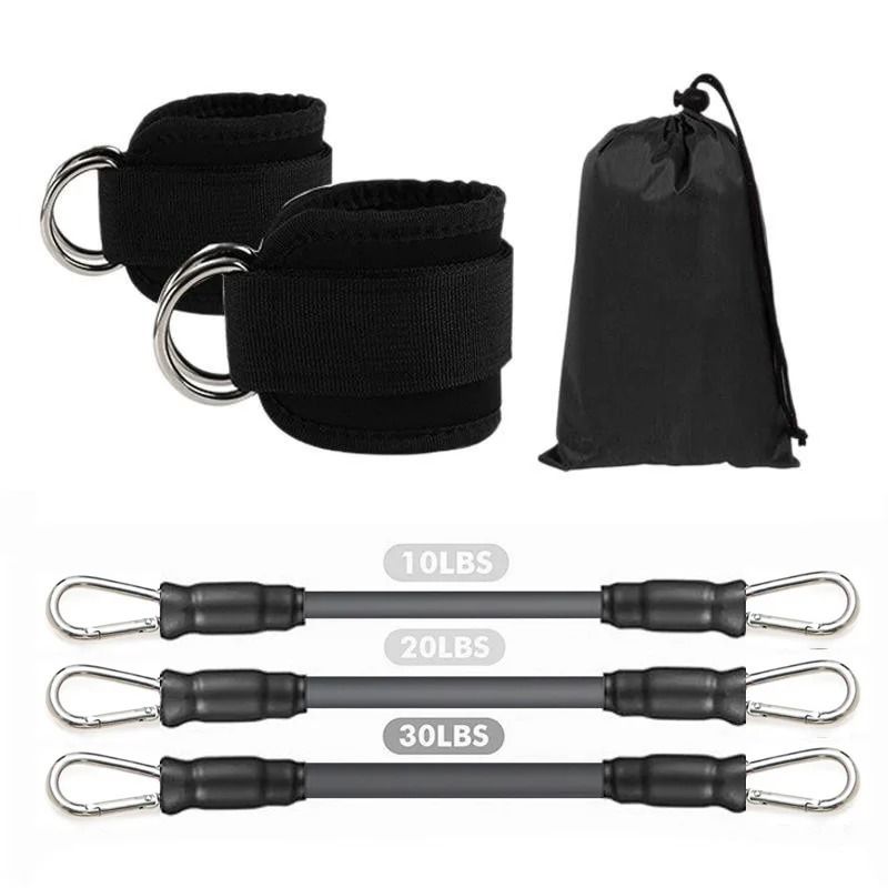 Ankle Straps Resistance Bands Set For Fitness And Workout Training 16