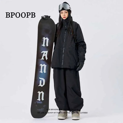 Southern Potato Womens Waterproof Ski Outerwear Loose Fit Casual Pants, Single Board Snow & Outdoor Activity Gear