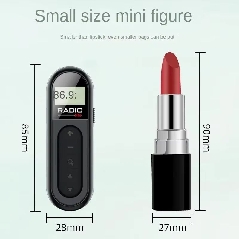 Mini Portable FM Radio  MultiFunctional Pocket Radio With Clear Sound For Outdoor And Elderly Use 2
