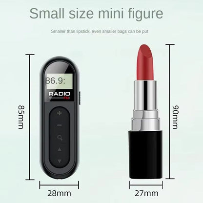 Mini Portable FM Radio  MultiFunctional Pocket Radio With Clear Sound For Outdoor And Elderly Use 2